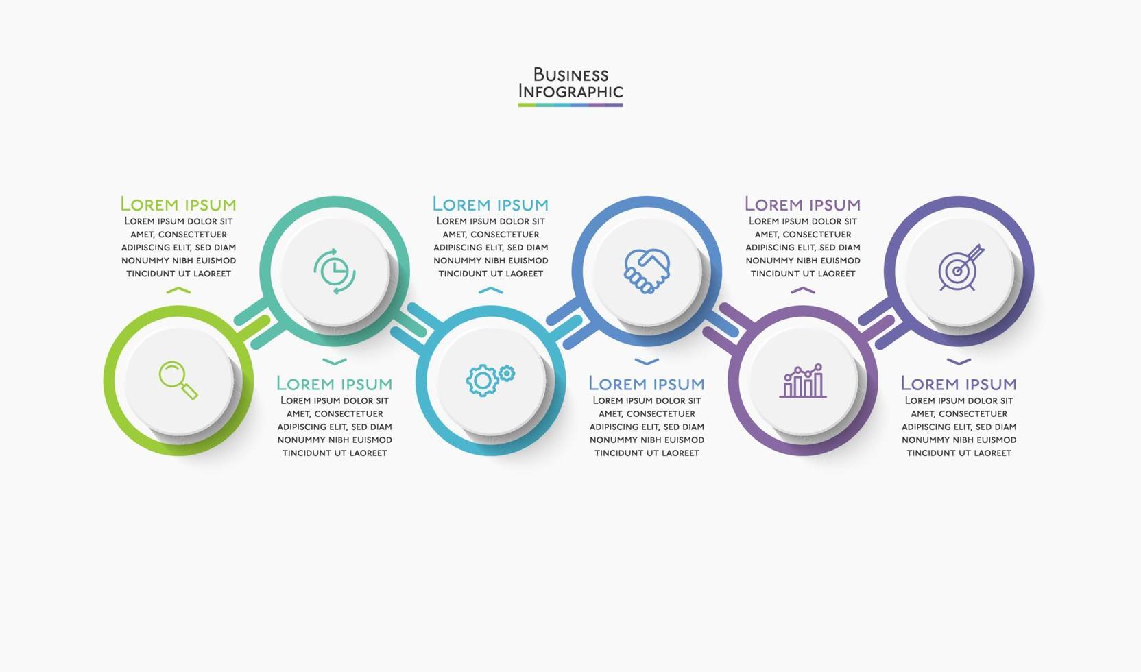 Presentation business infographic template vector