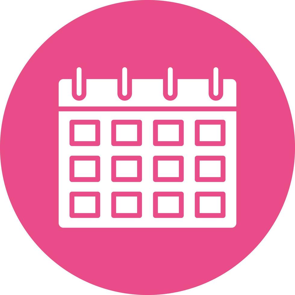 icono de vector de calendario