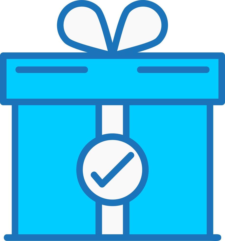 icono de vector de caja de regalo