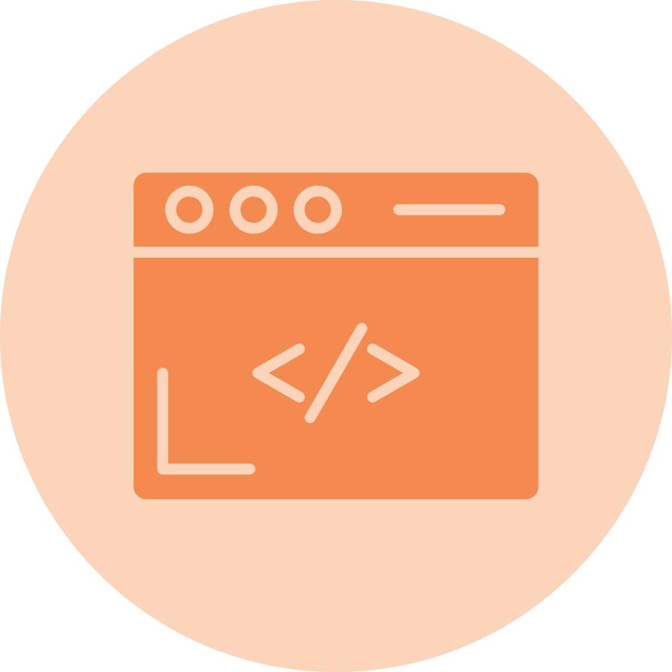 icono de vector de codificación