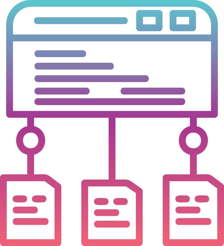 Data Flow Vector Icon