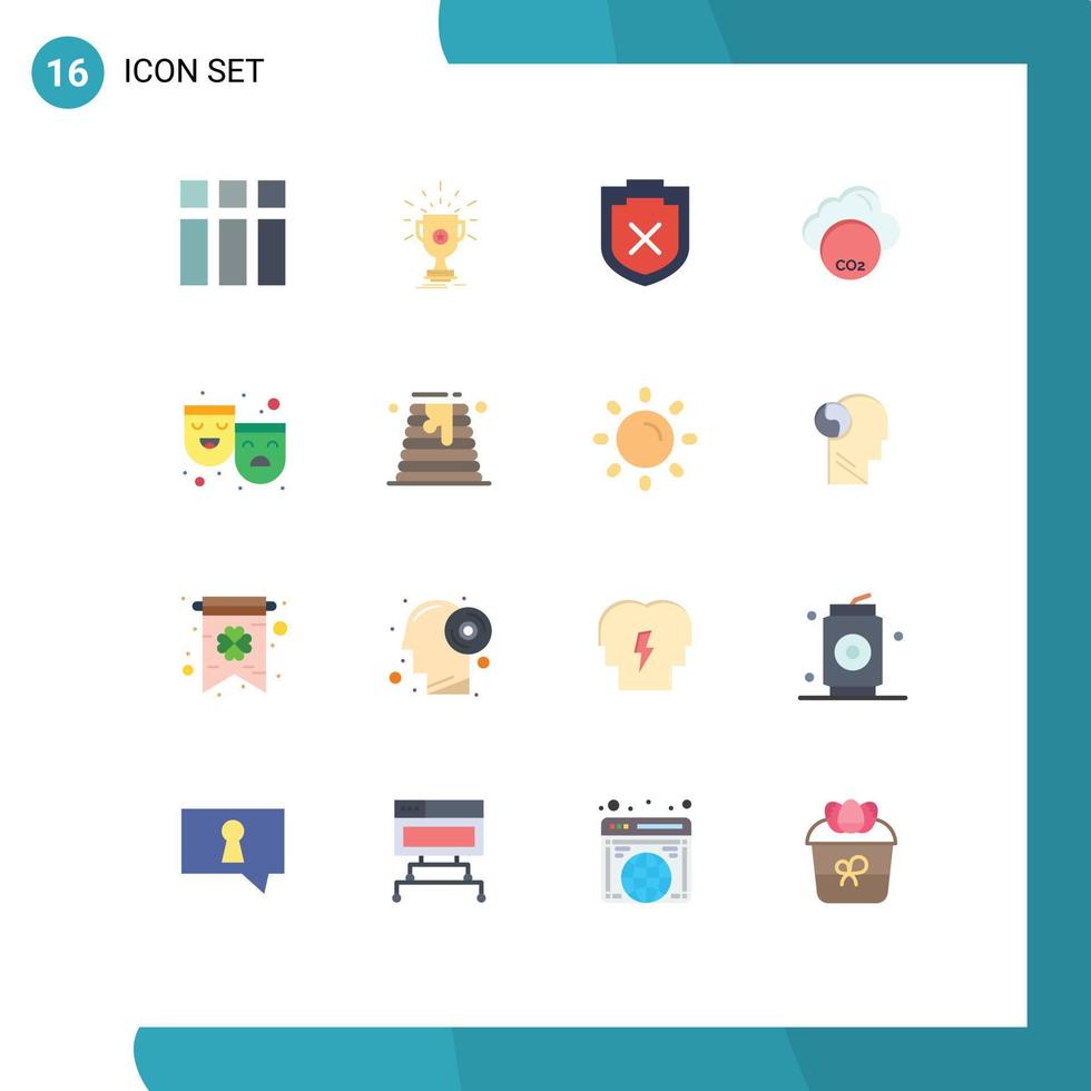 paquete de iconos de vector de stock de 16 signos y símbolos de línea para roles industria copa co paquete editable ambiental de elementos creativos de diseño de vectores