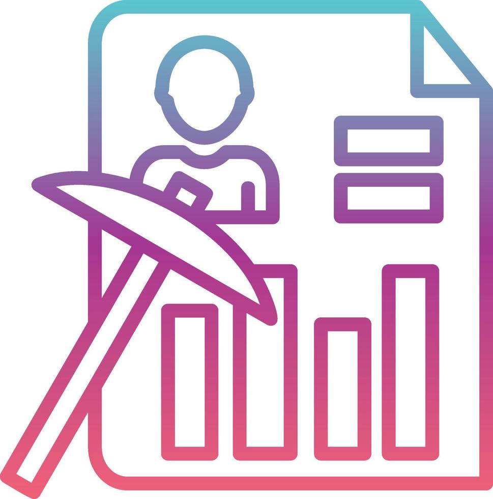 Data Mining Vector Icon