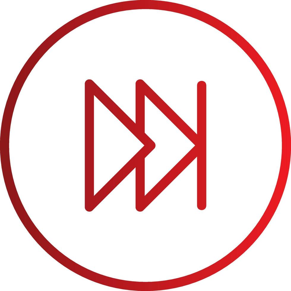 Fast Forward Vector Icon