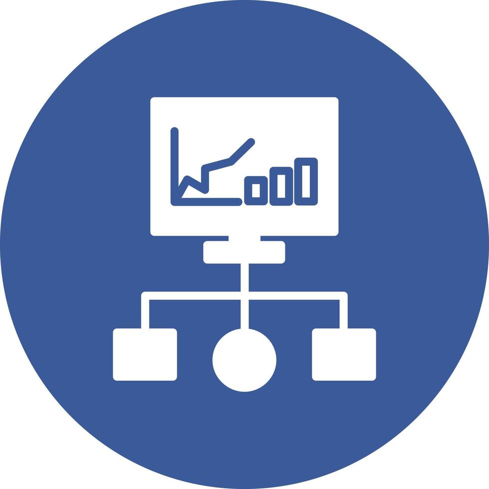 icono de vector de diagrama de flujo