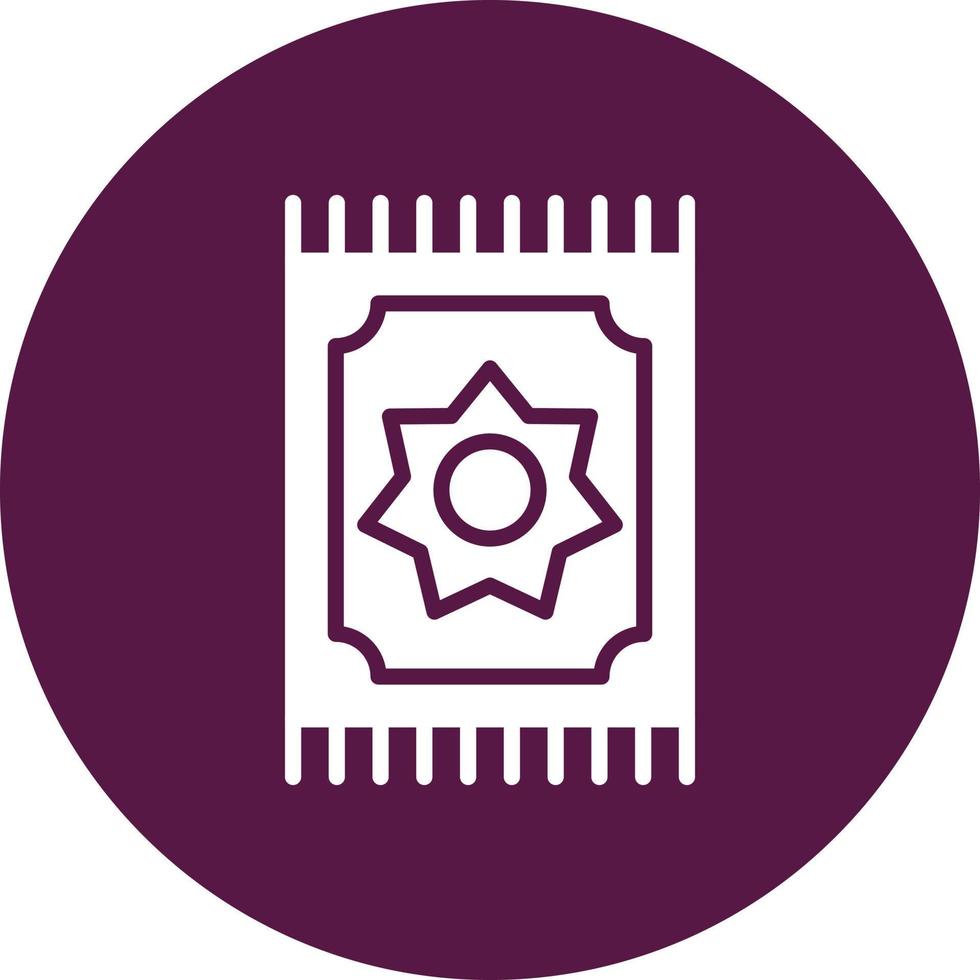 Prayer Mat Vector Icon