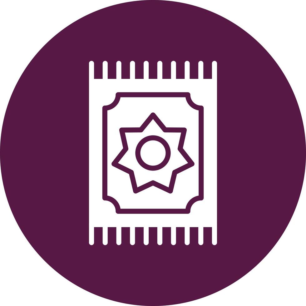 Prayer Mat Vector Icon