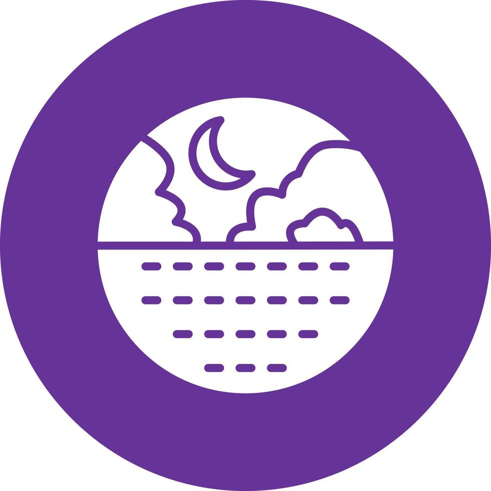 Crescent Vector Icon