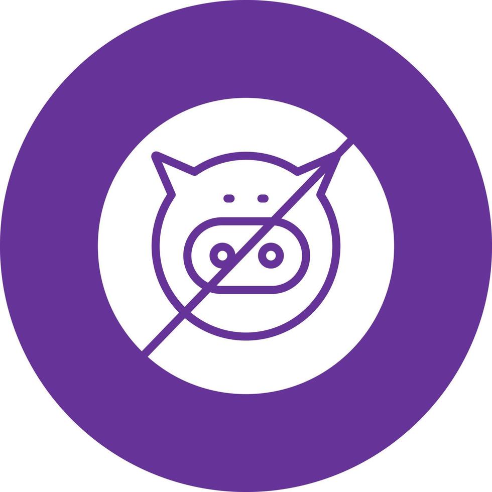 No Pork Vector Icon