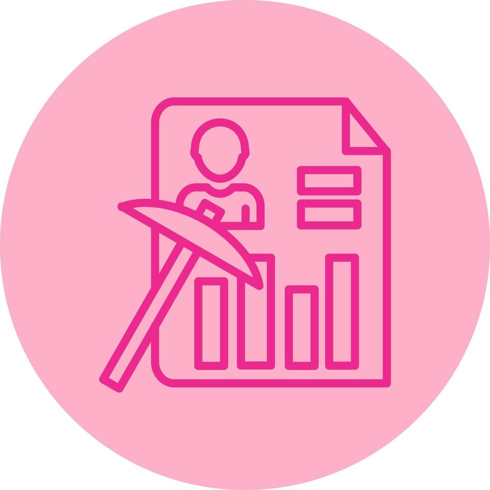 Data Mining Vector Icon