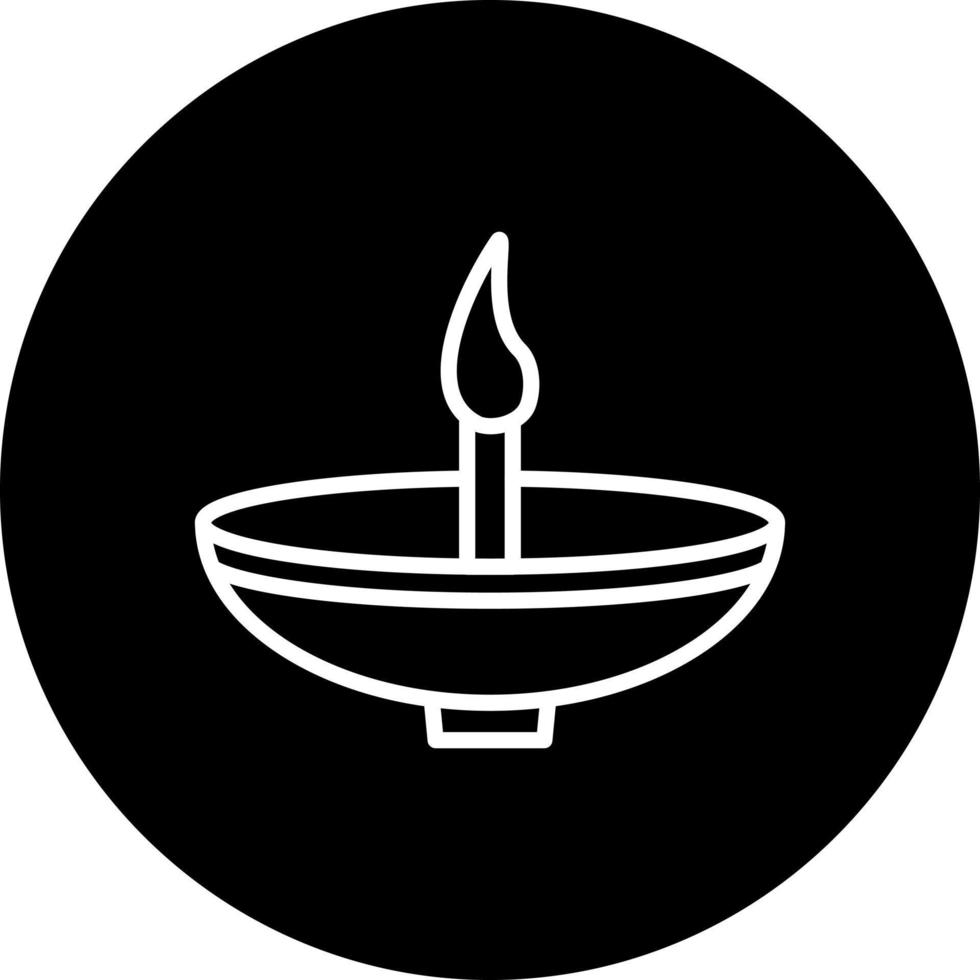 Oil Lamp Vector Icon