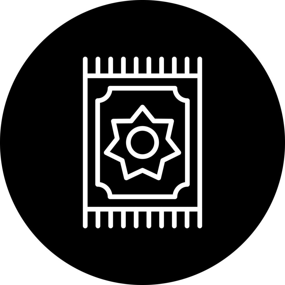 Prayer Mat Vector Icon