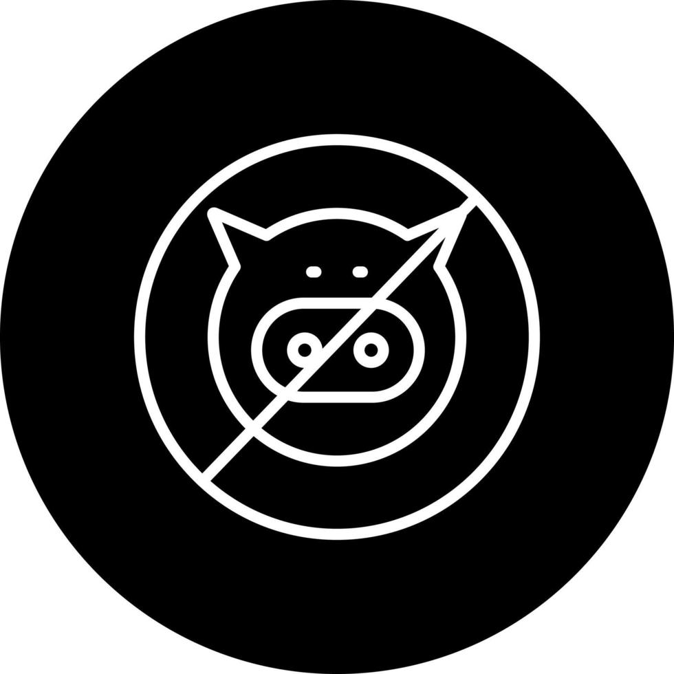 No Pork Vector Icon