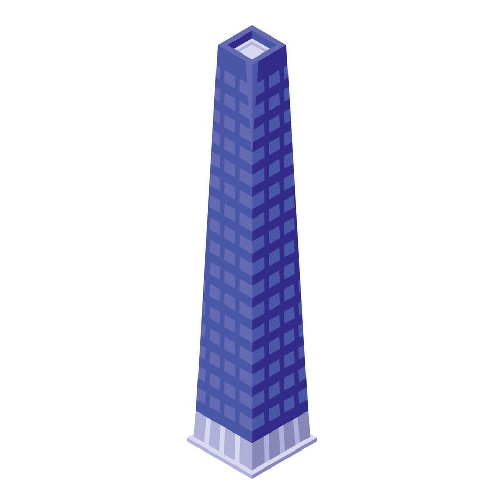 Chile city tower icon isometric vector. Country travel vector
