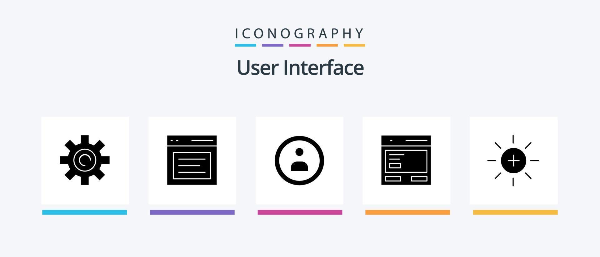 User Interface Glyph 5 Icon Pack Including to. communication. message. call. user. Creative Icons Design vector