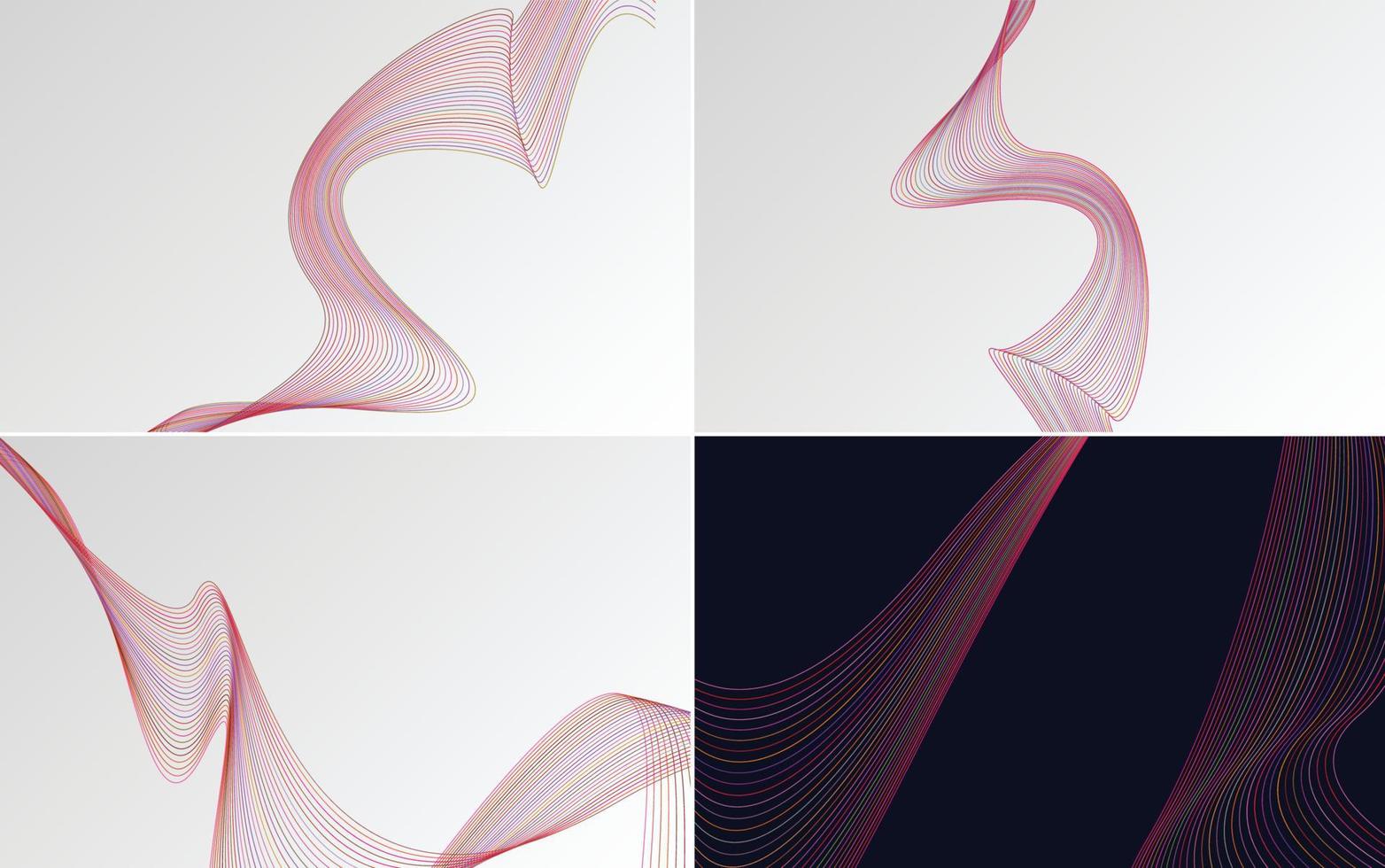 Add visual interest to your design with this pack of vector backgrounds