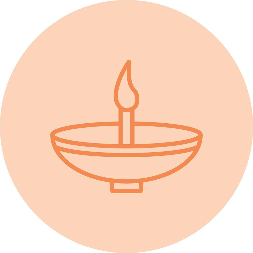 Oil Lamp Vector Icon