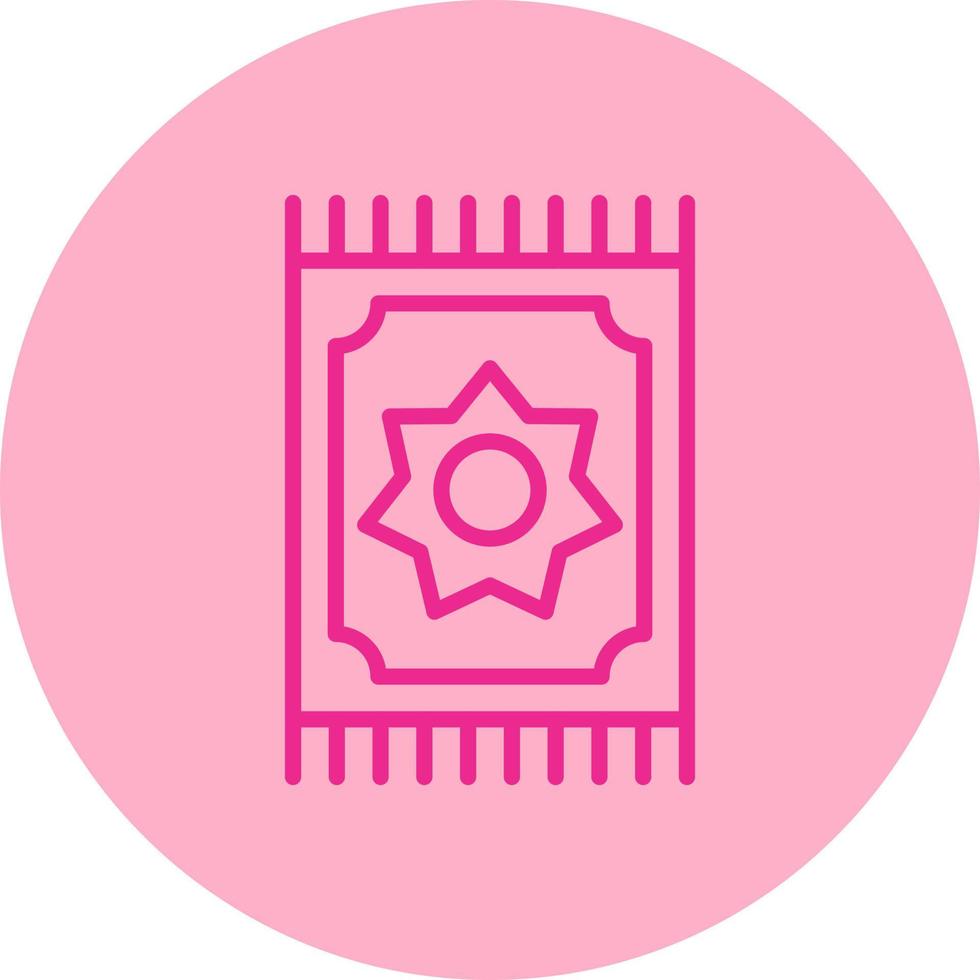 Prayer Mat Vector Icon