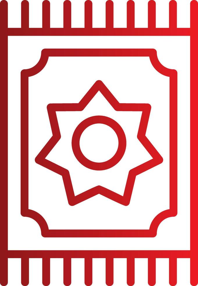 Prayer Mat Vector Icon
