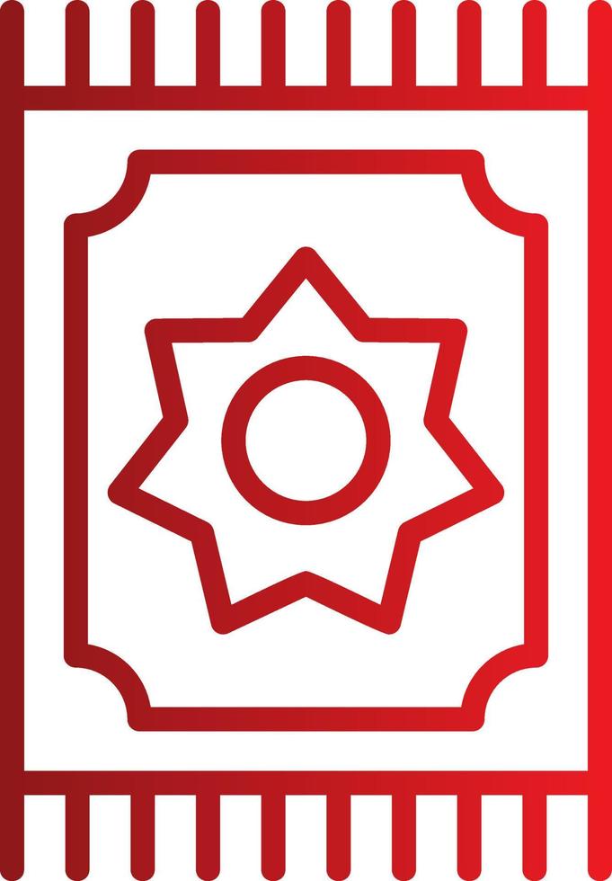 icono de vector de alfombra de oración