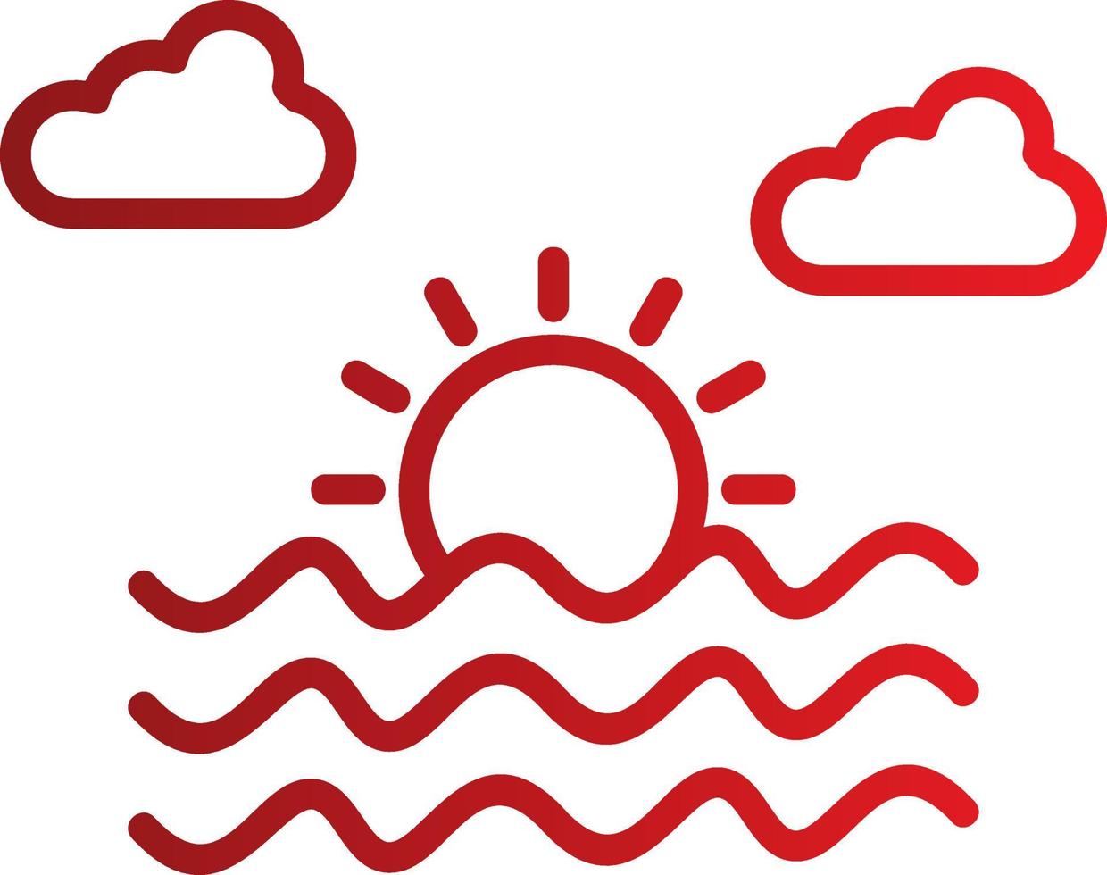 Sunset Vector Icon