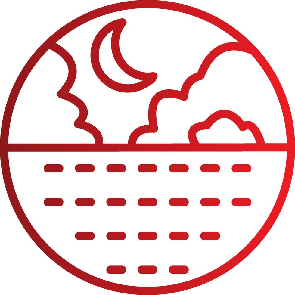 Crescent Vector Icon