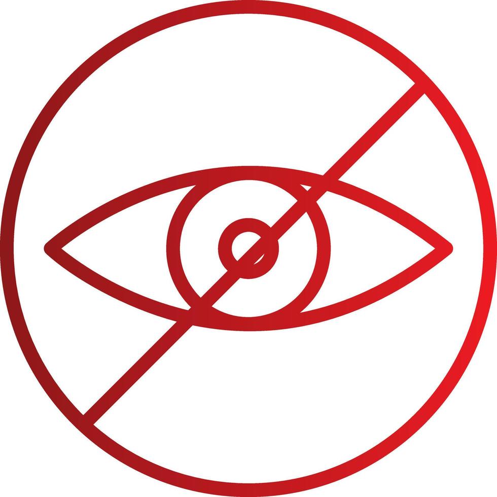Close Eyes Vector Icon