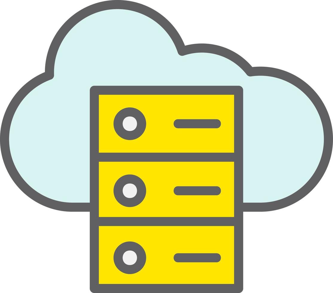 Cloud Server Vector Icon