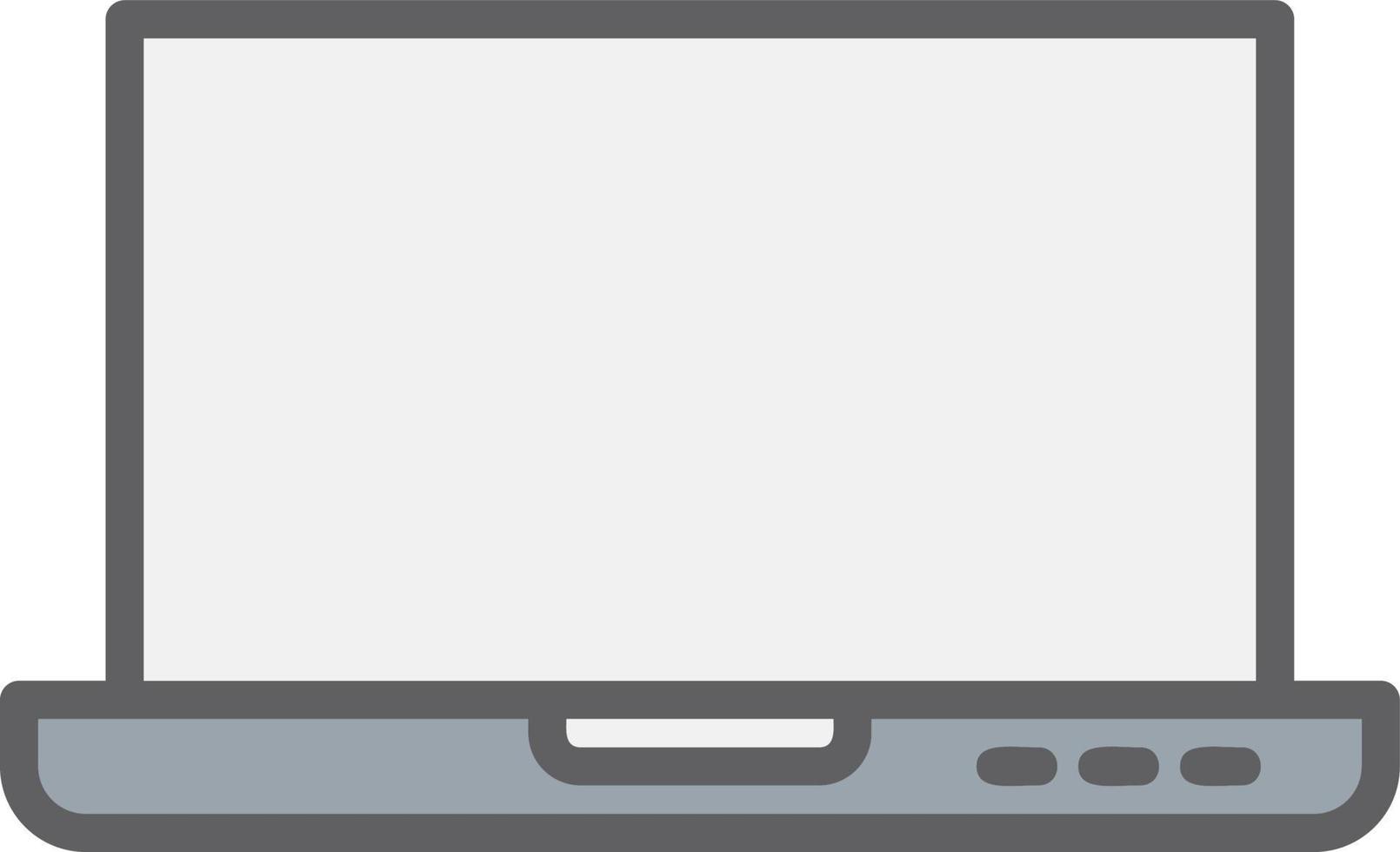 icono de vector de pantalla de portátil