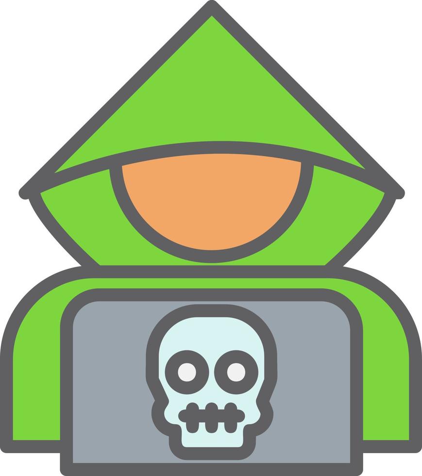 icono de vector de hacker