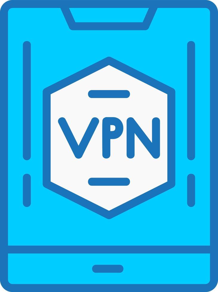 icono de vector de vpn móvil