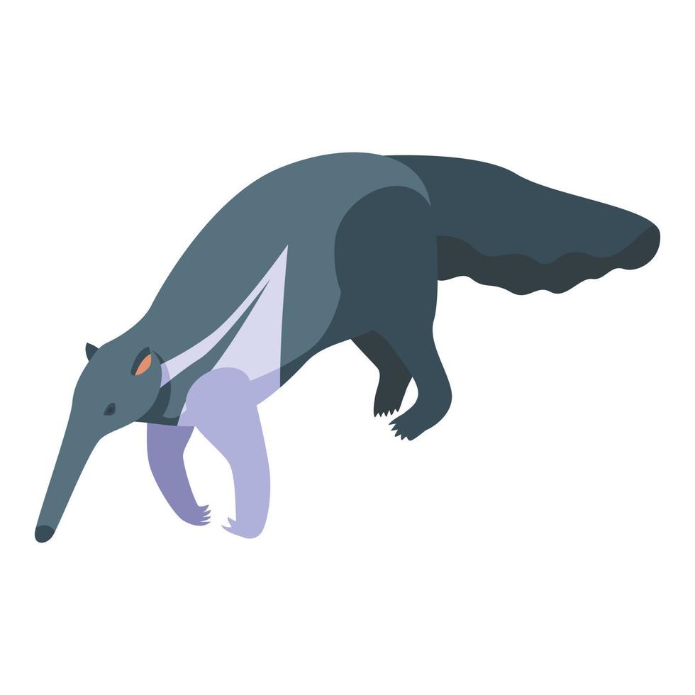 Anteater icon isometric vector. Ant giant vector