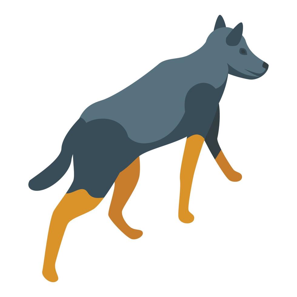 Cute wild dog icon isometric vector. Animal mammal vector