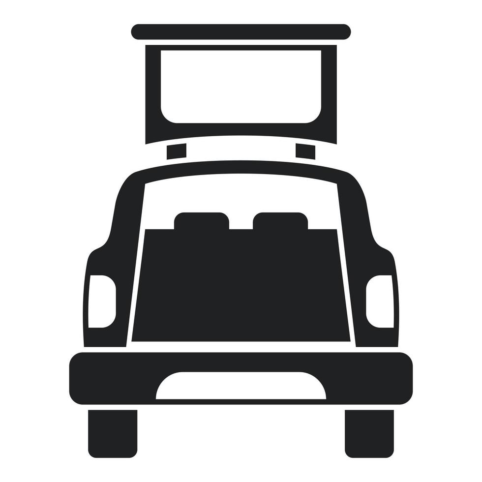 Suv trunk icon simple vector. Vehicle door vector
