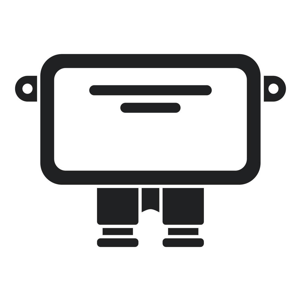 Energy junction box icon simple vector. Electric switch vector