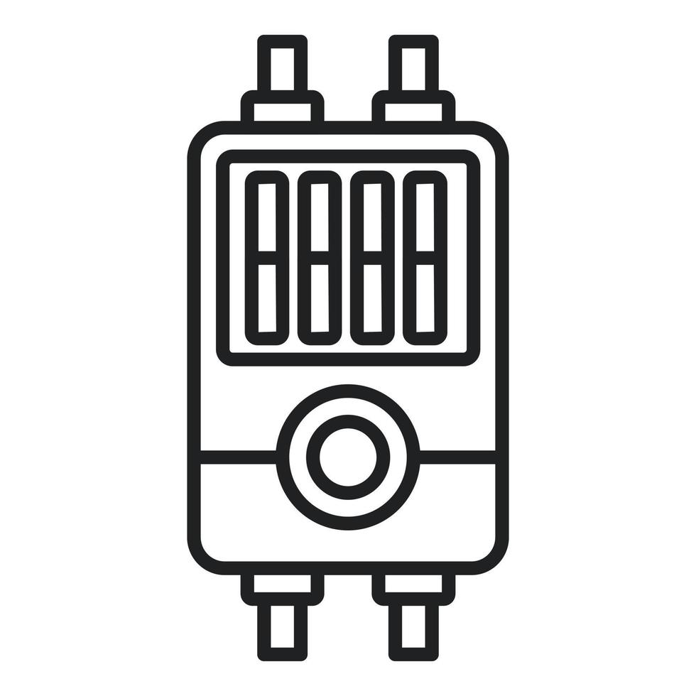 Plug junction box icon outline vector. Electric switch vector