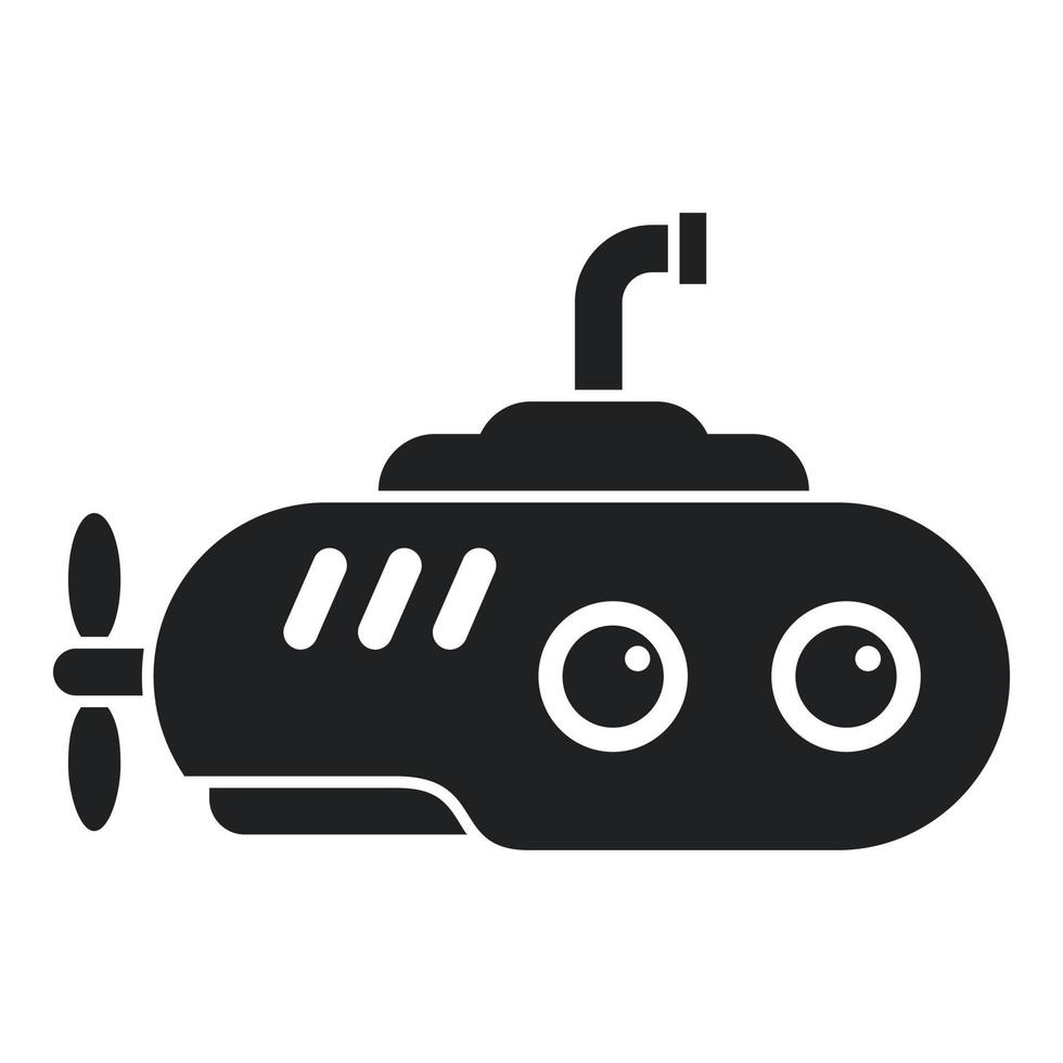 Ocean submarine icon simple vector. Underwater ship vector