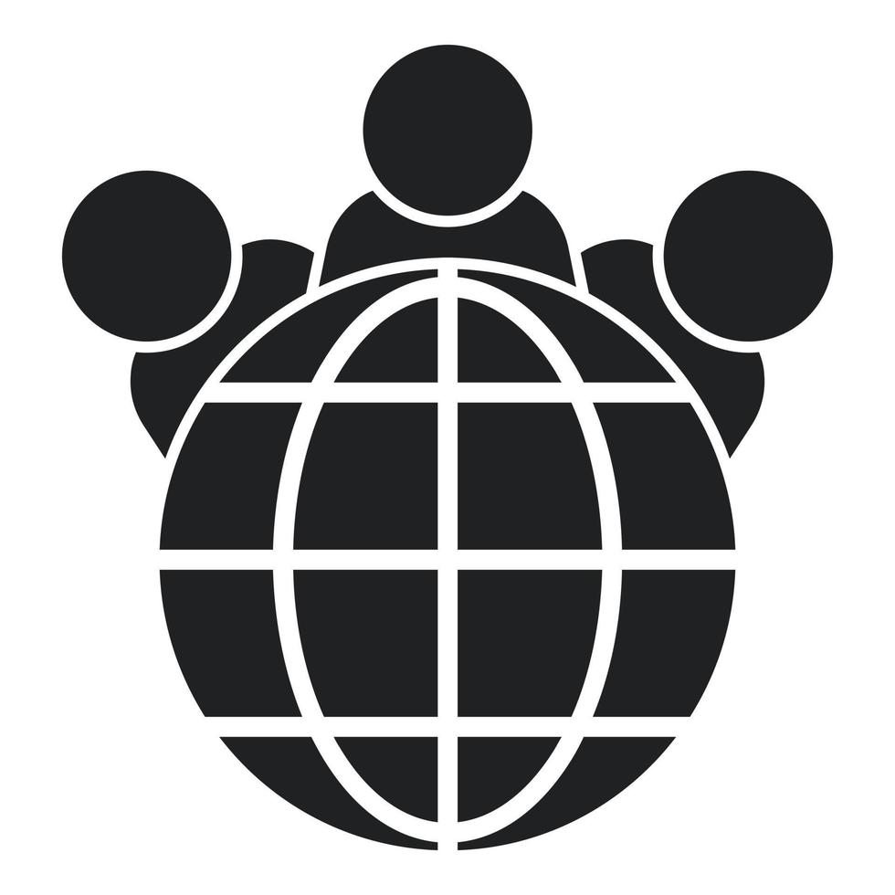 Global democracy icon simple vector. Vote choice vector