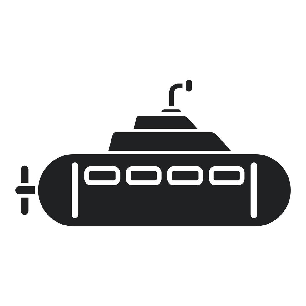 icono de juguete submarino vector simple. lindo vehículo