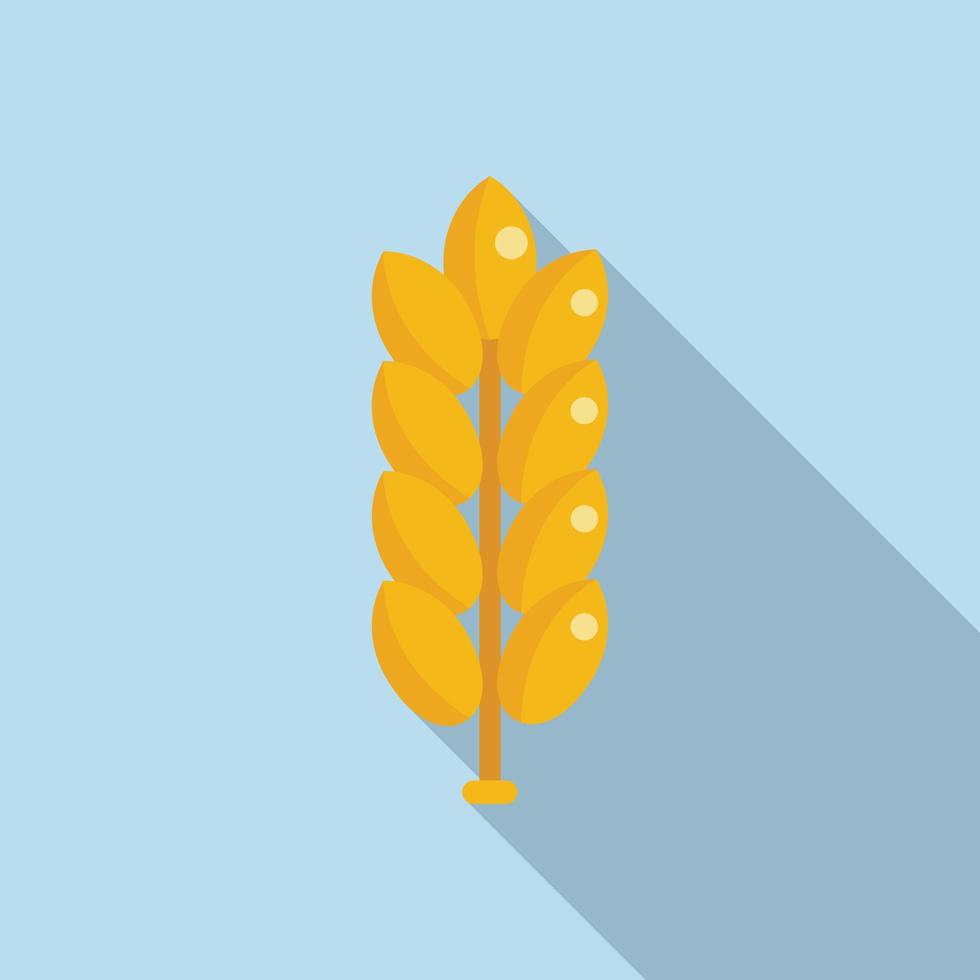 Wheat seasonal allergy icon flat vector. Spring sneeze vector