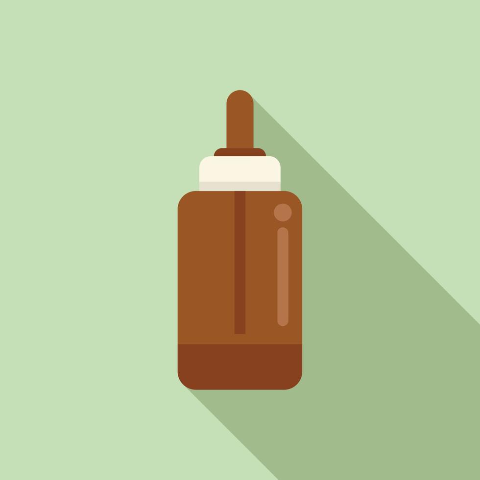 Allergy dropper icon flat vector. Nose spring vector