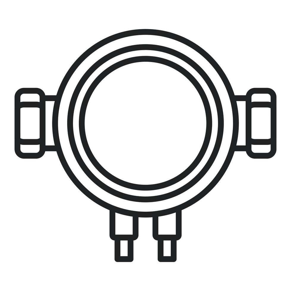 Unplug junction box icon outline vector. Electric switch vector