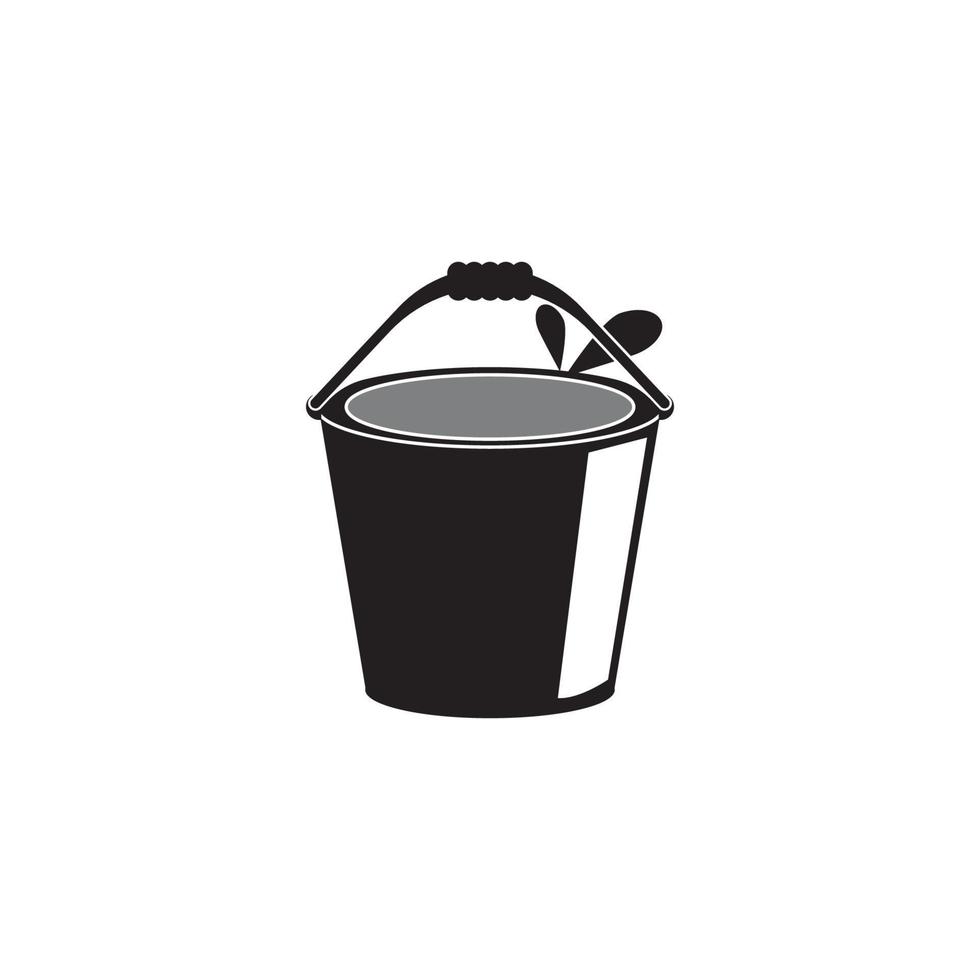 bucket icon vector illustration simple design