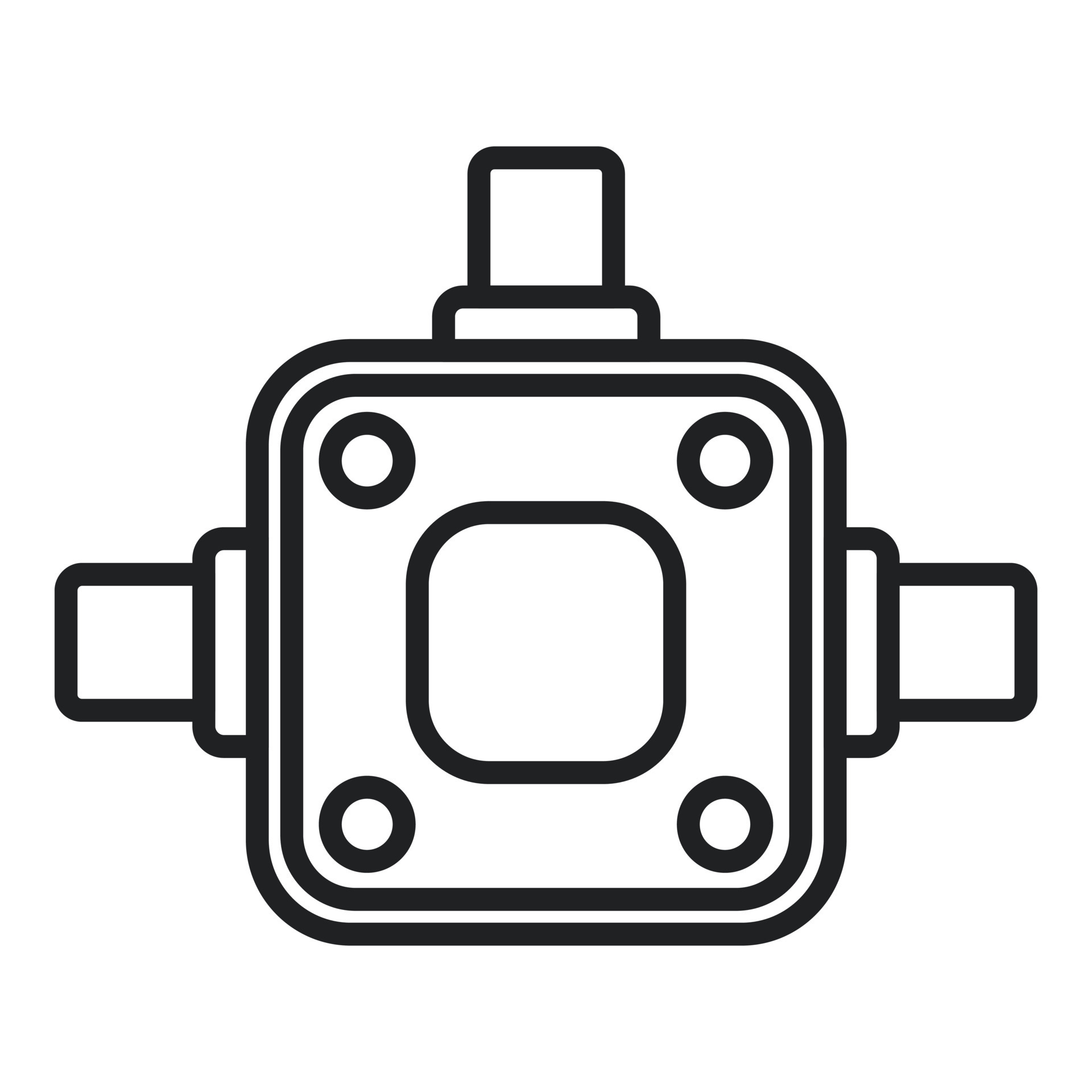 Fuse junction box icon outline vector. Electric switch 16817516 Vector