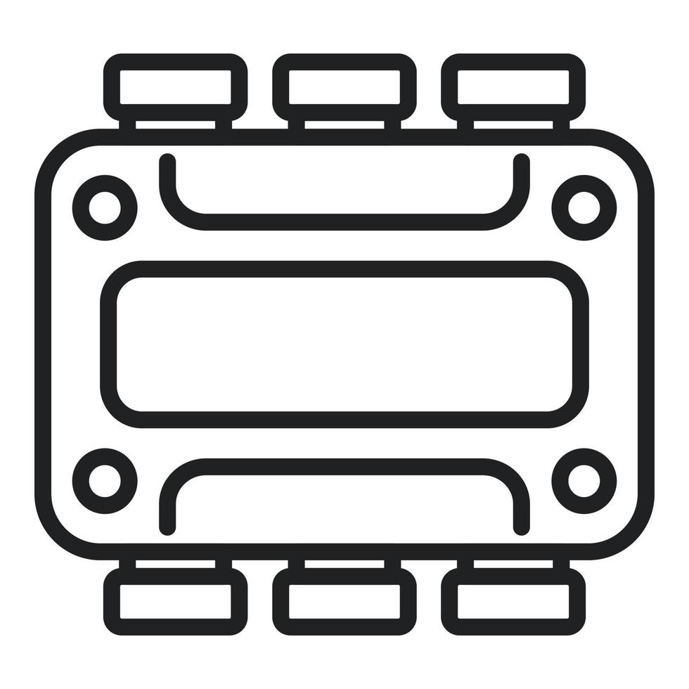 Junction box equipment icon outline vector. Electric power vector