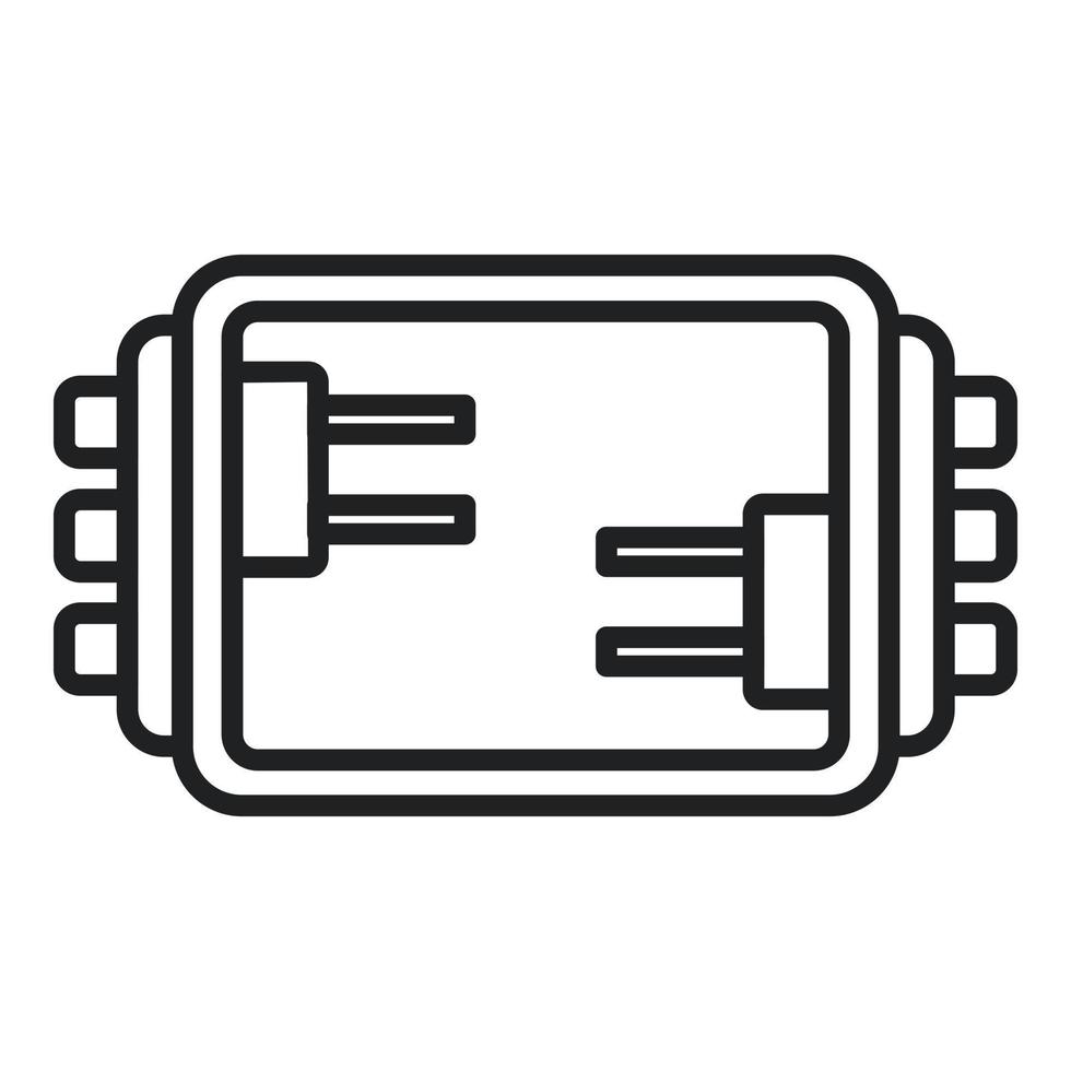 Light junction box icon outline vector. Safety light vector