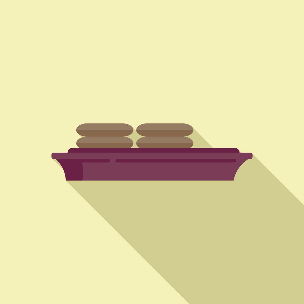 Canal seller icon flat vector. River boat vector