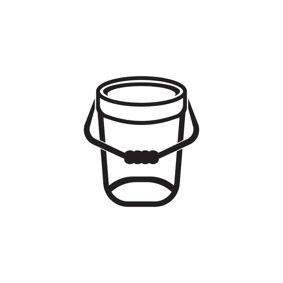 bucket icon vector illustration simple design