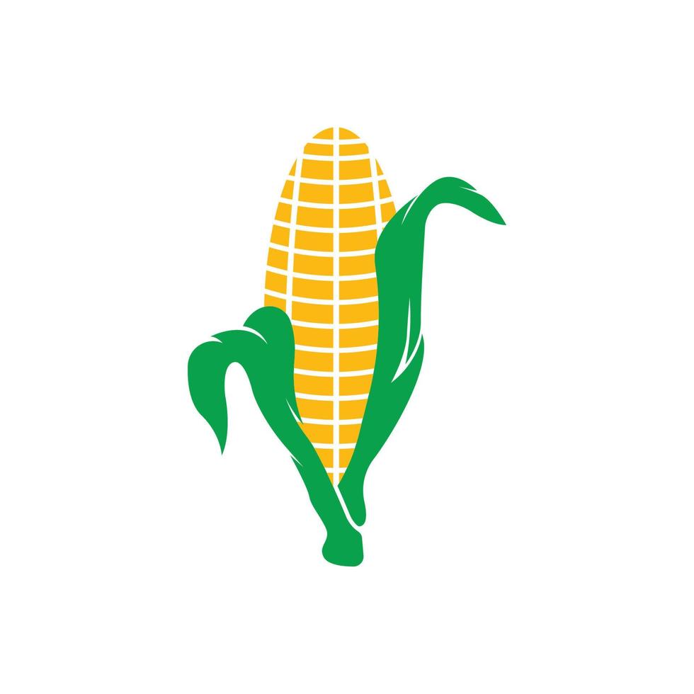 diseño de logotipo de ilustración de vector de icono de maíz