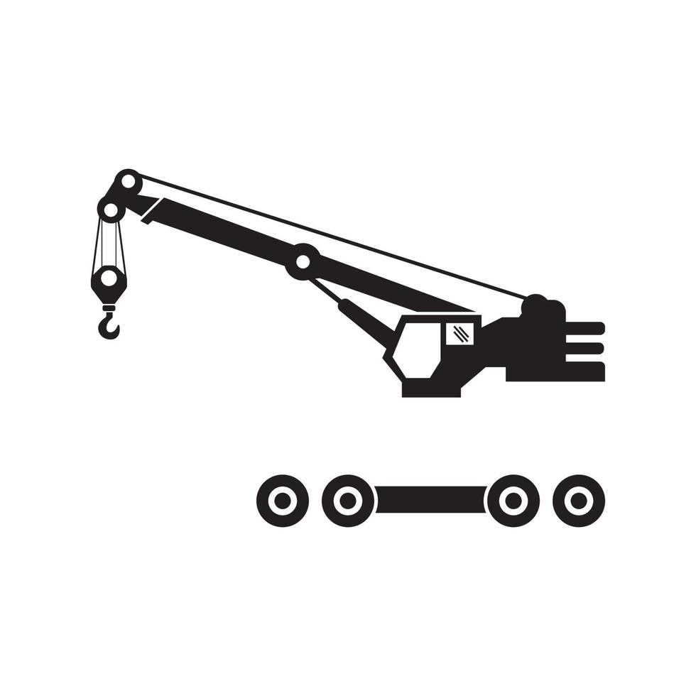 Car towing truck or crane icon vector illustration symbol design.